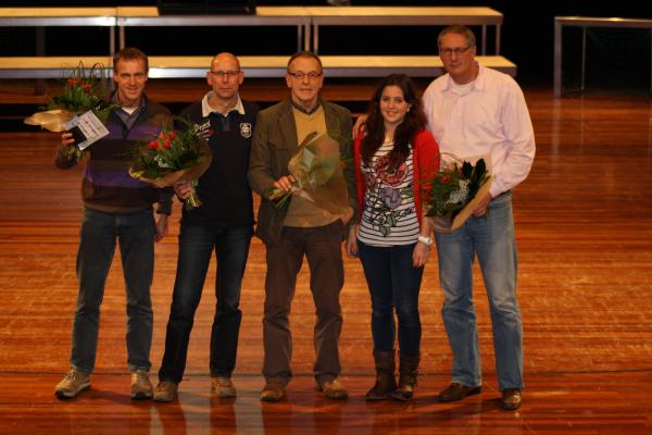 Jan van de Winkel, Martin Hasebos, Jan van Hooft,Sina Mai en Peter Holthuysen