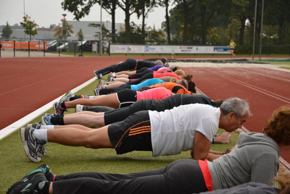 En zelfs de Start to Runners direct aan het planken